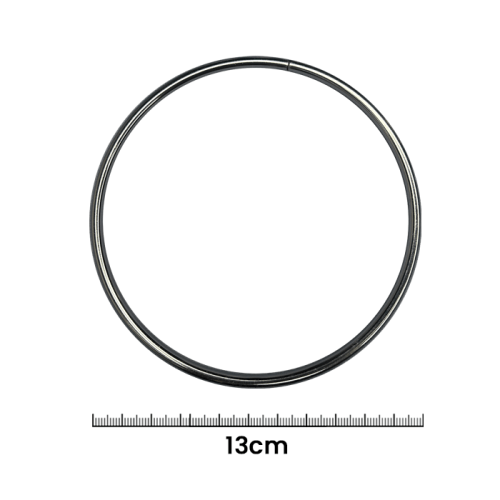 Alça Para Bolsa Circular 13 cm Prata CH-3893